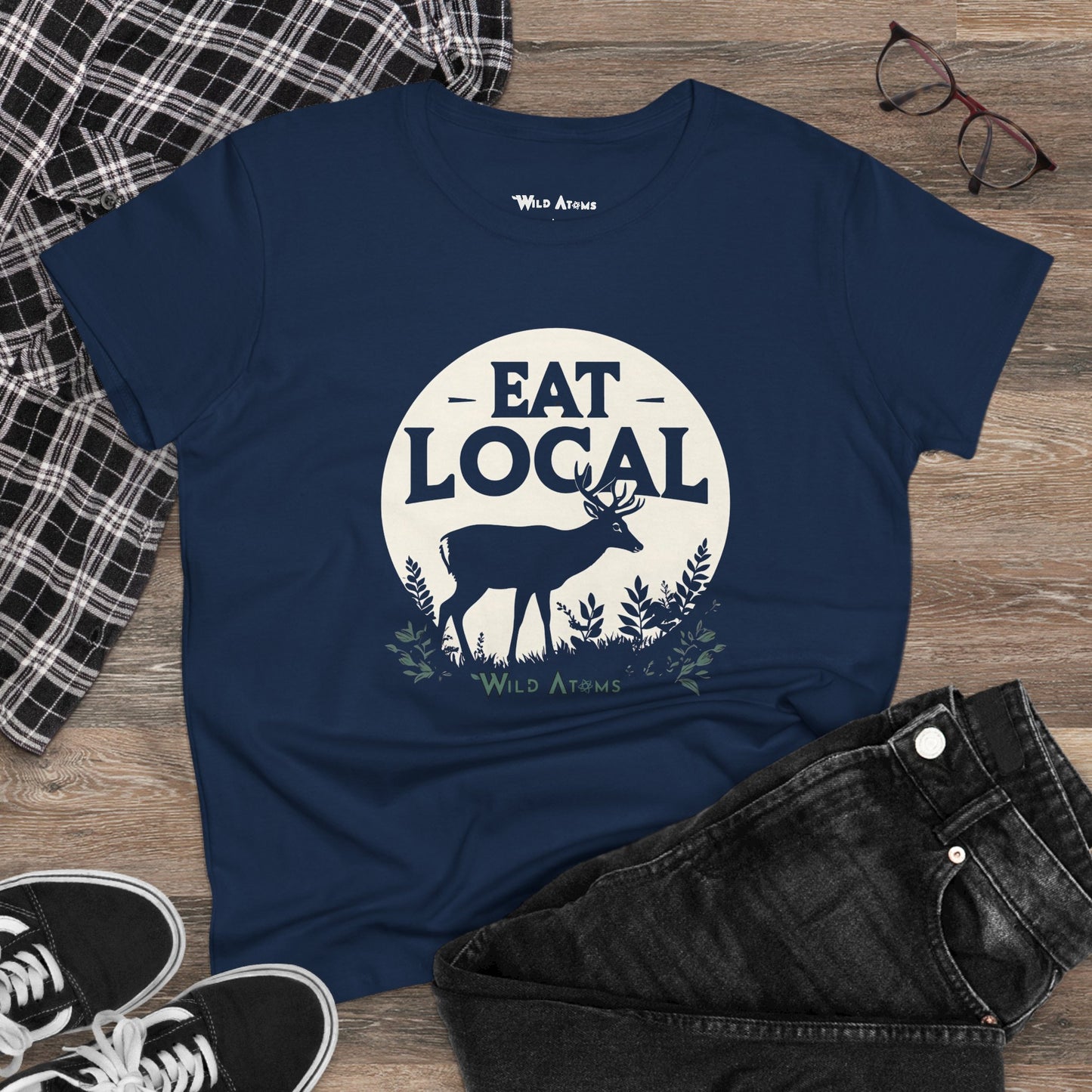 EAT LOCAL Women's Shirt 100% Cotton