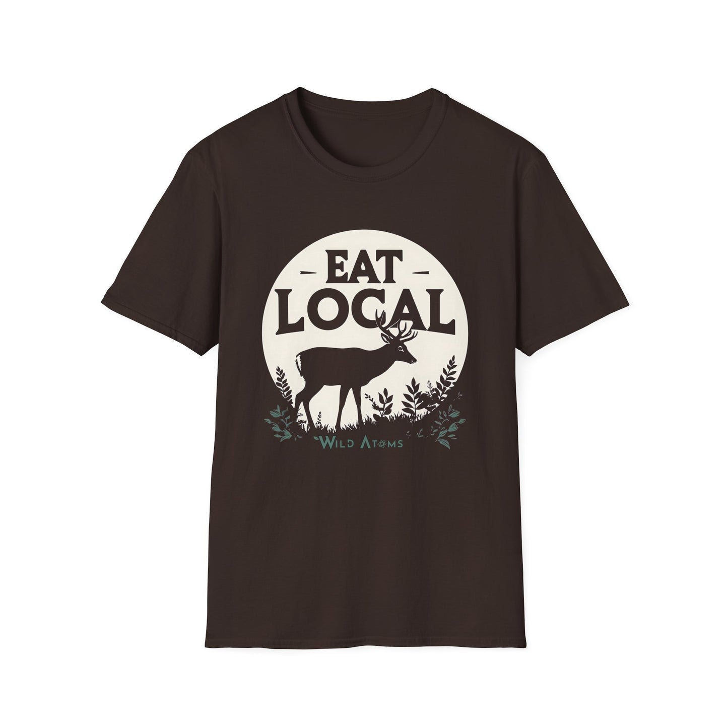EAT LOCAL Men's 100% Cotton T-Shirt