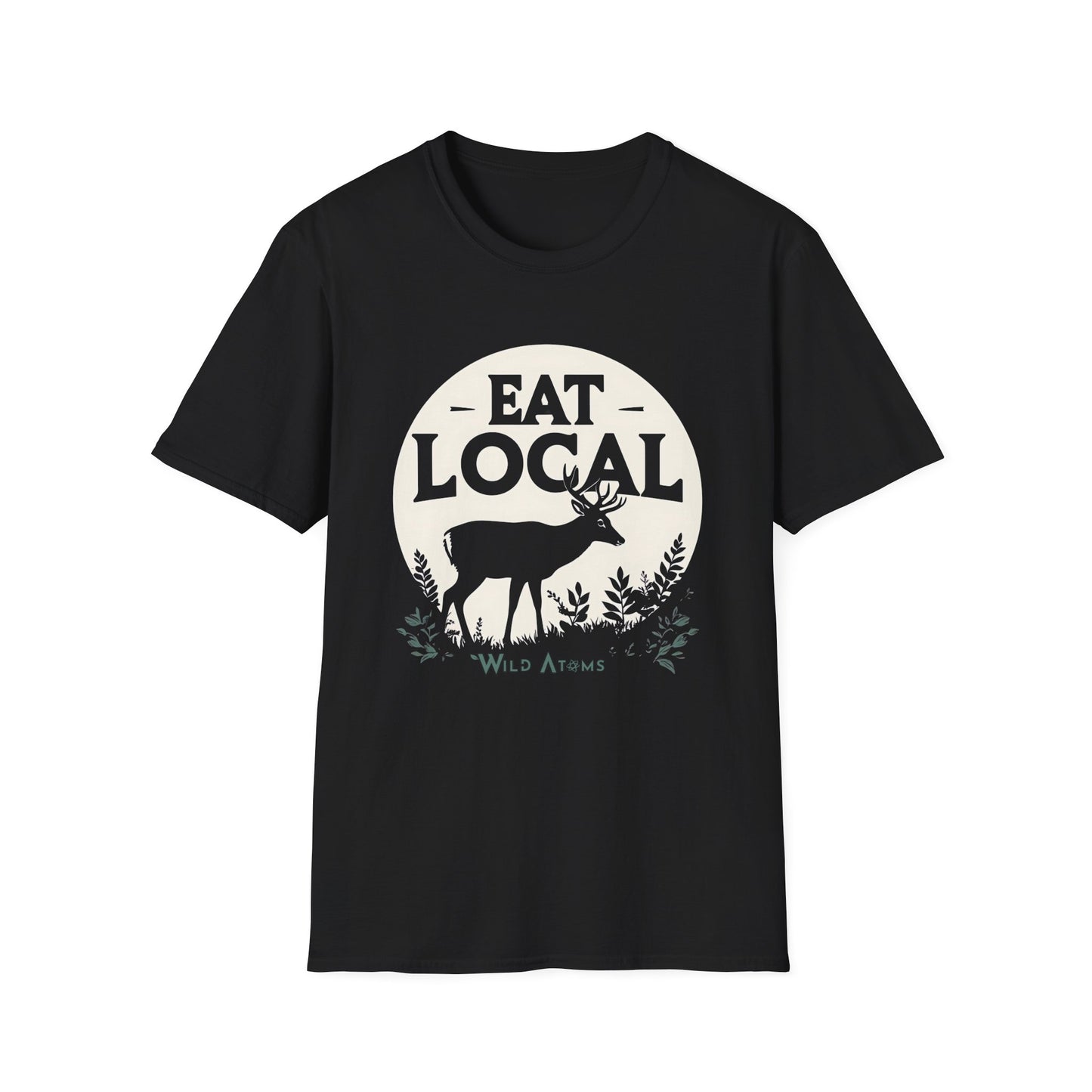 EAT LOCAL Men's 100% Cotton T-Shirt