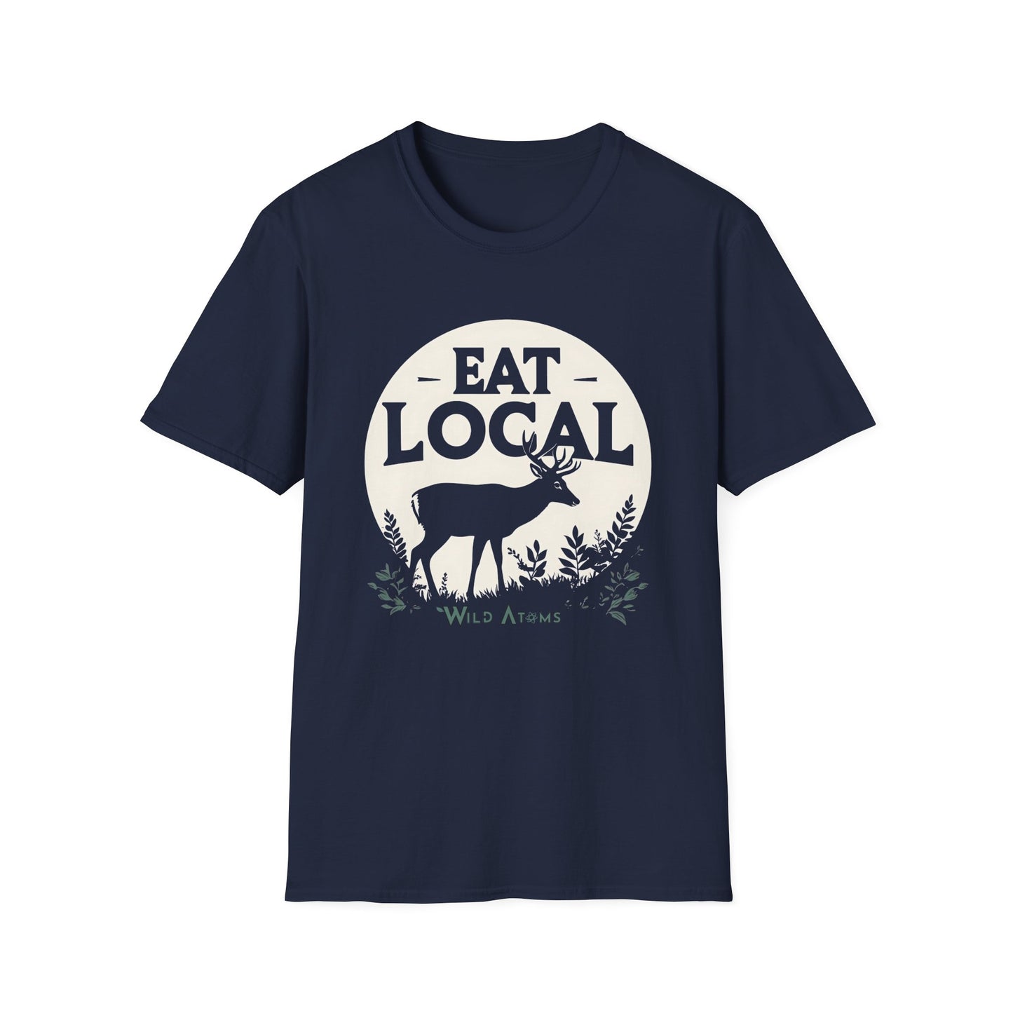 EAT LOCAL Men's 100% Cotton T-Shirt