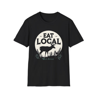 EAT LOCAL Men's 100% Cotton T-Shirt