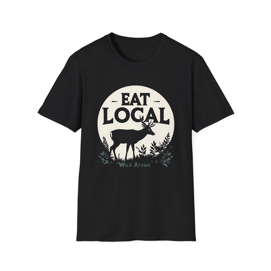 EAT LOCAL Men's 100% Cotton T-Shirt