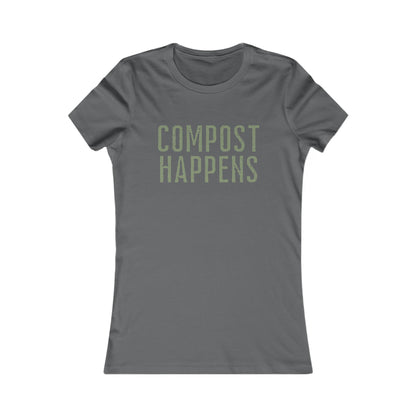 COMPOST HAPPENS Very Slim Fit Women's Tee