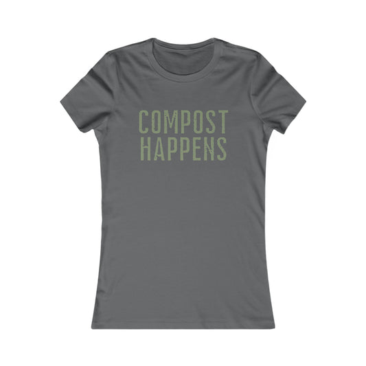 COMPOST HAPPENS Very Slim Fit Women's Tee