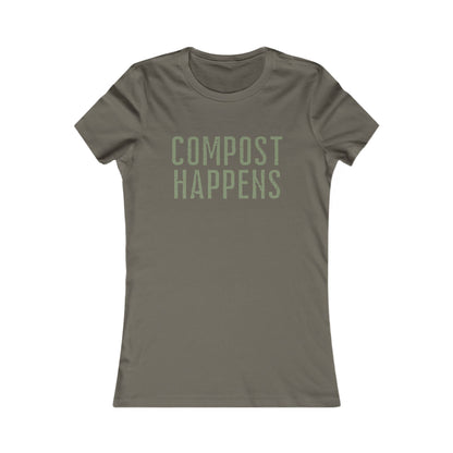 COMPOST HAPPENS Very Slim Fit Women's Tee