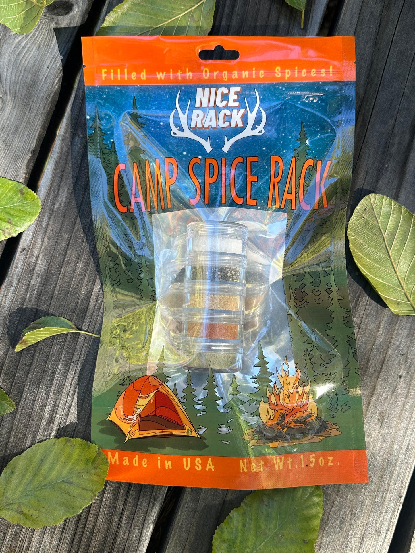 NICE RACK Camp Spice Rack, Organic.