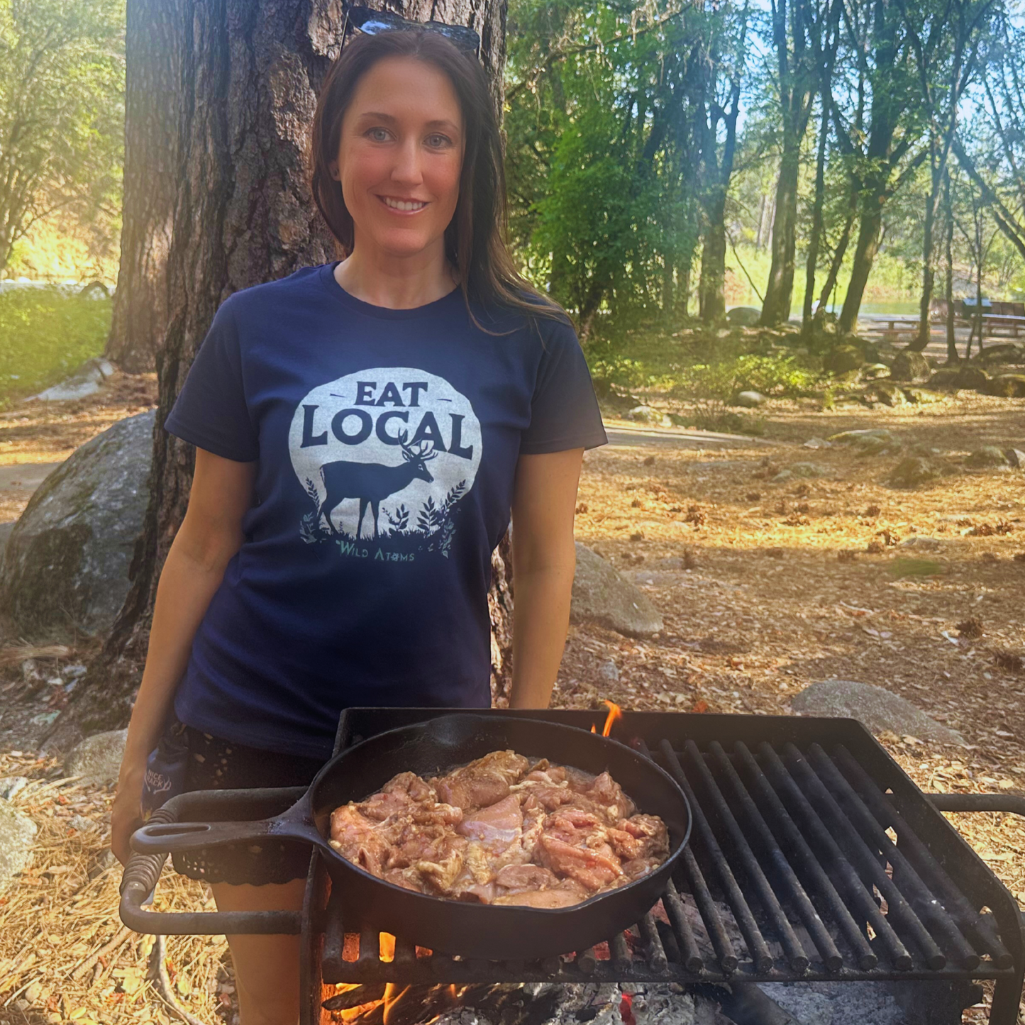 EAT LOCAL Women's Shirt 100% Cotton