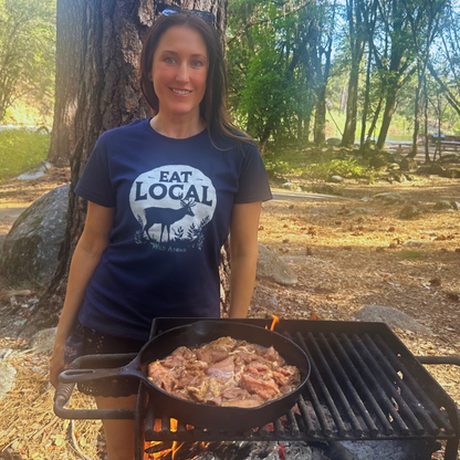 EAT LOCAL Women's Shirt 100% Cotton